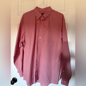 Jos. A. Bank Red Checkered Dress Shirt